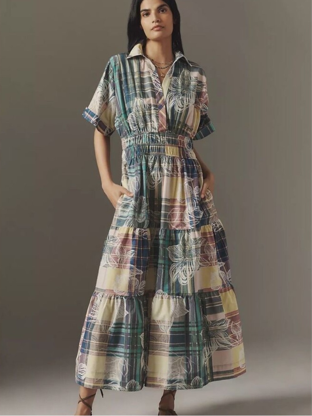 Anthropologie The Somerset Maxi Dress: Shirt Dress Edition Size S